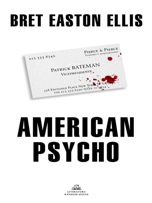 Detalles del título American Psycho de Bret Easton Ellis - Lista de espera